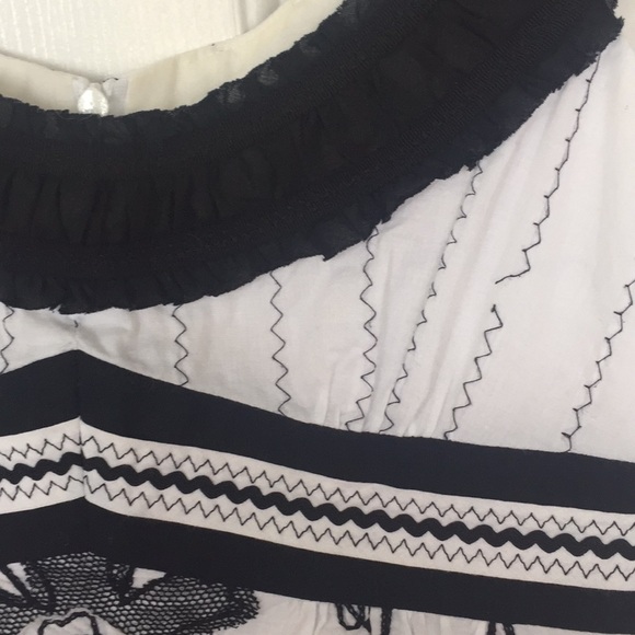 Black and white Nanette Lepore Tank blouse 4 - Picture 3 of 8